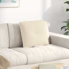 Cuscino per Schiena Beige 50 x 45 cm Tessuto in Microfibra