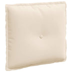 Cuscino per Schiena Beige 50 x 45 cm Tessuto in Microfibra