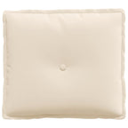 Cuscino per Schiena Beige 50 x 45 cm Tessuto in Microfibra