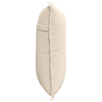 Cuscino per Schiena Beige 50 x 45 cm Tessuto in Microfibra