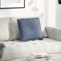 Cuscino per Schiena Blu 50 x 45 cm Tessuto in Cords