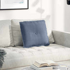 Cuscino per Schiena Blu 50 x 45 cm Tessuto in Cords
