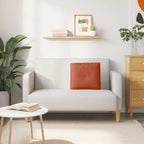 Cuscino per Schiena Rosso Arancio 50 x 45 cm Tessuto in Cords