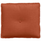 Cuscino per Schiena Rosso Arancio 50 x 45 cm Tessuto in Cords