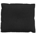 Cuscino per Schiena Nero 60 x 19 x 50 cm Tessuto