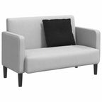 Cuscino per Schiena Nero 60 x 19 x 50 cm Tessuto