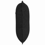 Cuscino per Schiena Nero 60 x 19 x 50 cm Tessuto