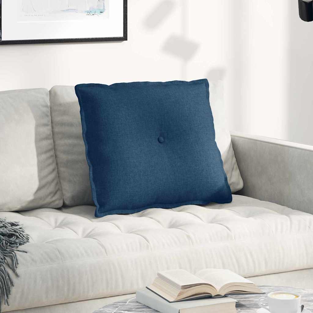 Cuscino per Schiena Blu 60 x 19 x 50 cm Tessuto