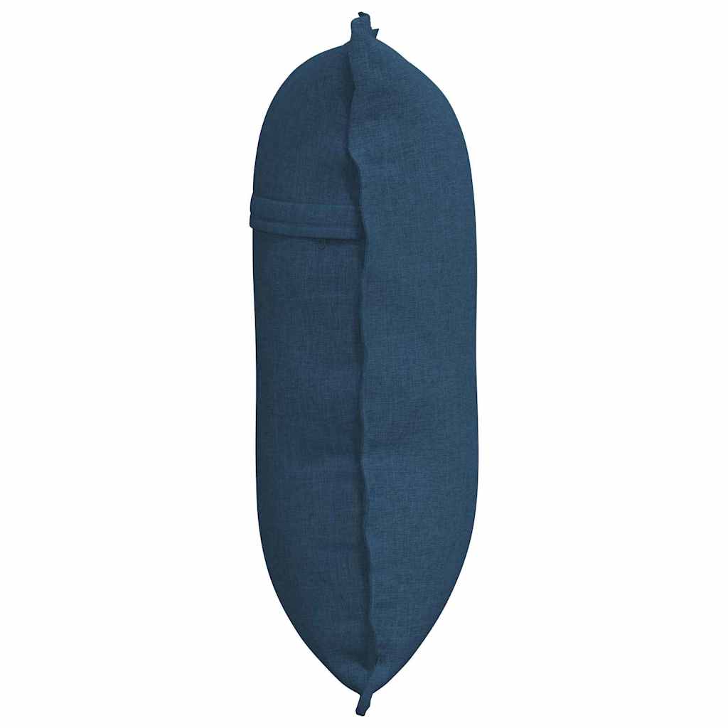 Cuscino per Schiena Blu 60 x 19 x 50 cm Tessuto