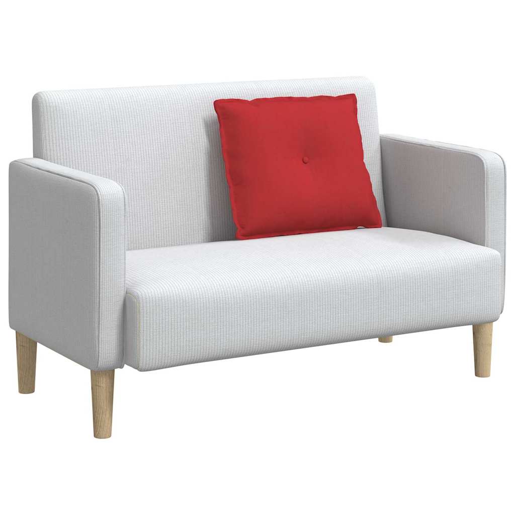 Cuscino per Schiena Rosso 60 x 19 x 50 cm Tessuto