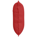 Cuscino per Schiena Rosso 60 x 19 x 50 cm Tessuto