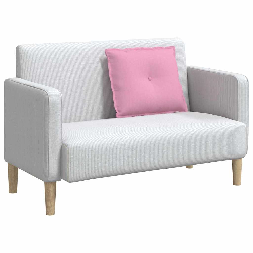 Cuscino per Schiena Rosa 60 x 19 x 50 cm Tessuto