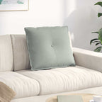 Cuscino per Schiena Grigio chiaro 60 x 50 cm Tessuto in Cords