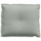 Cuscino per Schiena Grigio chiaro 60 x 50 cm Tessuto in Cords