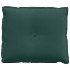 Cuscino per Schiena Verde Scuro 60 x 50 cm Tessuto in Cords