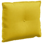 Cuscino per Schiena Giallo 60 x 50 cm Tessuto in Cords