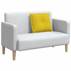 Cuscino per Schiena Giallo 60 x 50 cm Tessuto in Cords