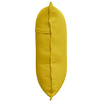 Cuscino per Schiena Giallo 60 x 50 cm Tessuto in Cords