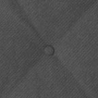Cuscino per Schiena Grigio scuro 60 x 50 cm Tessuto in Cords