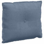 Cuscino per Schiena Blu 60 x 50 cm Tessuto in Cords