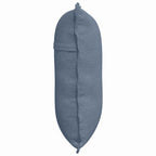 Cuscino per Schiena Blu 60 x 50 cm Tessuto in Cords