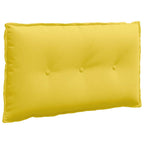 Cuscino per Schiena Giallo Chiaro 80 x 19 x 50 cm Tessuto