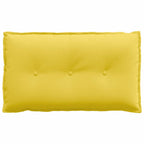 Cuscino per Schiena Giallo Chiaro 80 x 19 x 50 cm Tessuto