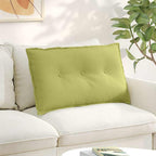 Cuscino per Schiena Verde chiaro 80 x 19 x 50 cm Tessuto