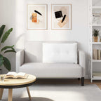 Cuscino per Schiena Bianco 80 x 19 x 50 cm Tessuto