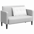 Cuscino per Schiena Bianco 80 x 19 x 50 cm Tessuto