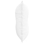 Cuscino per Schiena Bianco 80 x 19 x 50 cm Tessuto