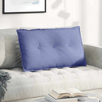 Cuscino per Schiena Blu jeans 80 x 19 x 50 cm Tessuto