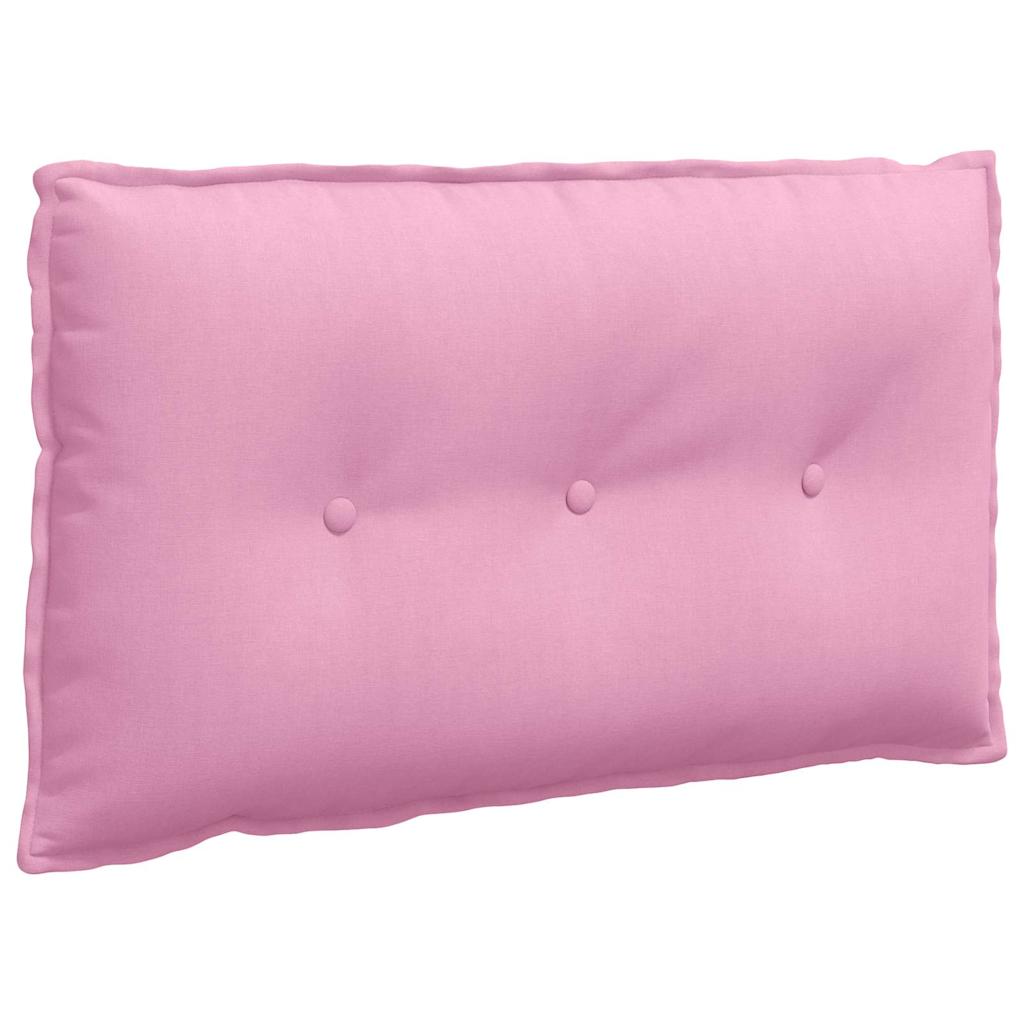 Cuscino per Schiena Rosa 80 x 19 x 50 cm Tessuto
