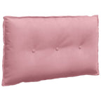 Cuscino per Schiena Rosa 80 x 50 cm Tessuto in Cords