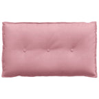 Cuscino per Schiena Rosa 80 x 50 cm Tessuto in Cords