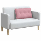 Cuscino per Schiena Rosa 80 x 50 cm Tessuto in Cords