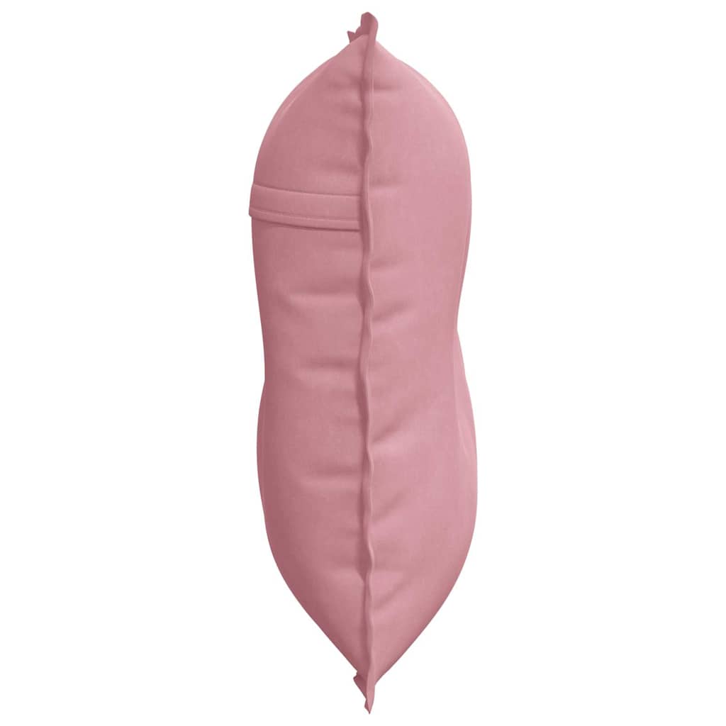 Cuscino per Schiena Rosa 80 x 50 cm Tessuto in Cords