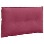 Cuscino per Schiena Rosso Vino 80 x 50 cm Tessuto in Cords