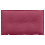 Cuscino per Schiena Rosso Vino 80 x 50 cm Tessuto in Cords
