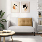 Cuscino per Schiena Marrone 80 x 50 cm Tessuto in Cords