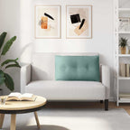 Cuscino per Schiena Verde Mare 80 x 50 cm Tessuto in Cords