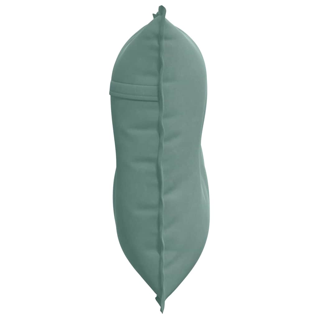 Cuscino per Schiena Verde Mare 80 x 50 cm Tessuto in Cords