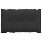 Cuscino per Schiena Nero 80 x 50 cm Tessuto in Microfibra