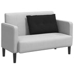 Cuscino per Schiena Nero 80 x 50 cm Tessuto in Microfibra