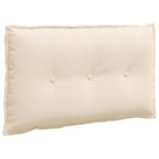 Cuscino per Schiena Beige 80 x 50 cm Tessuto in Microfibra