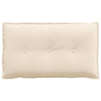 Cuscino per Schiena Beige 80 x 50 cm Tessuto in Microfibra