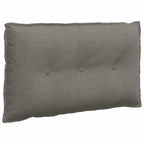 Cuscino per Schiena Grigio chiaro 80 x 50 cm Tessuto in Cords