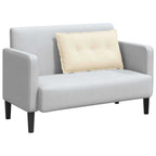 Cuscino per Schiena Crema 80 x 50 cm Tessuto in Cords