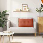 Cuscino per Schiena Rosso Arancio 80 x 50 cm Tessuto in Cords
