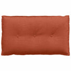 Cuscino per Schiena Rosso Arancio 80 x 50 cm Tessuto in Cords